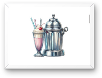 Thumbnail for Retro Diner Milkshake Wall Art | Vintage Soda Shop Print | Kitchen Cafe Gift