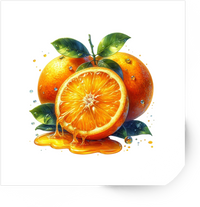 Thumbnail for Juicy Orange Slice Sticker | Watercolor Citrus Fruit Vinyl Decal | Kitchen Summer Gift