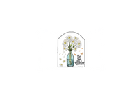 Thumbnail for She Was Born A Wildflower Throw Pillow | Daisy Vase Decorative Pillow | Boho Home Gift