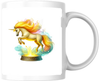 Thumbnail for Magical Unicorn Mug | Rainbow Flame Fantasy Coffee Mug | Whimsical Unicorn Lover Gift