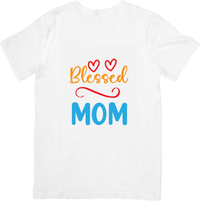 Thumbnail for Blessed Mom T-Shirt | Christian Inspirational Graphic Tee | Mother's Day Gift