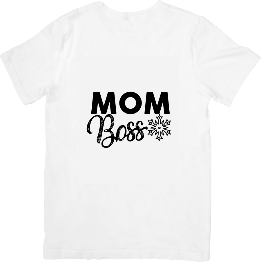 Mom Boss T-Shirt | Minimalist Empowerment Graphic Tee | Mother's Day Gift