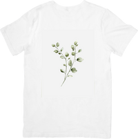 Thumbnail for Watercolor Eucalyptus Branch T-Shirt | Minimalist Green Botanical Graphic Tee | Nature Lover Gift